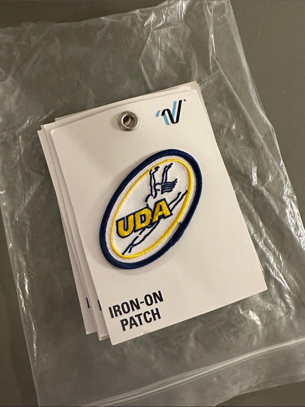 UDA Dance Patch Yellow & Navy Iron-On Patch -8 total patches